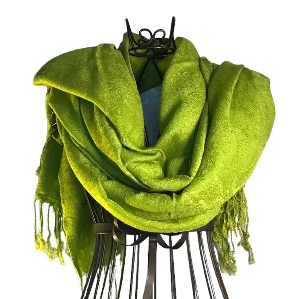 Pashmina Green Wrap Scarf